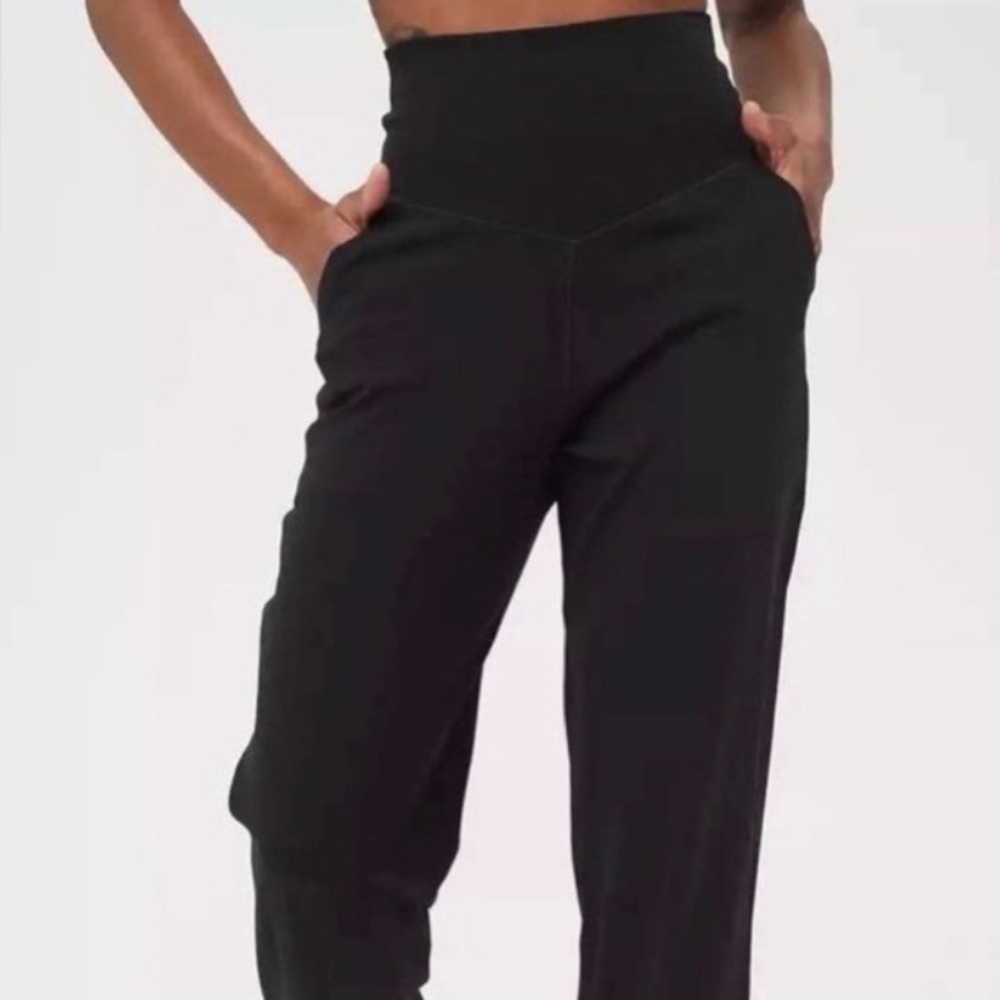 Aerie Real Me Jogger Leggings Black High-Waisted Pants